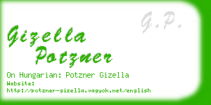 gizella potzner business card